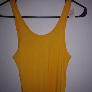 BRAND NEW - Victoria's Secret PINK yellow talk top